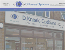 Tablet Screenshot of dkneale-opticians.co.uk